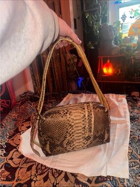 snakeskin jemma bag